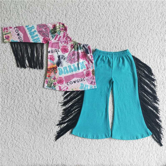 SALES  NEW Baby Girls Darlin Tassel Pink Western Pants - Cute Casual Clothing for Little Girls