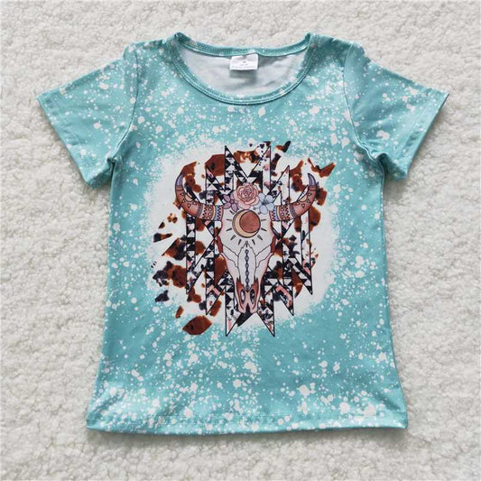 SALES NEW Baby Girls Western Cow Print Short Sleeve Shirt Cute Farm Theme Top for Little Ones