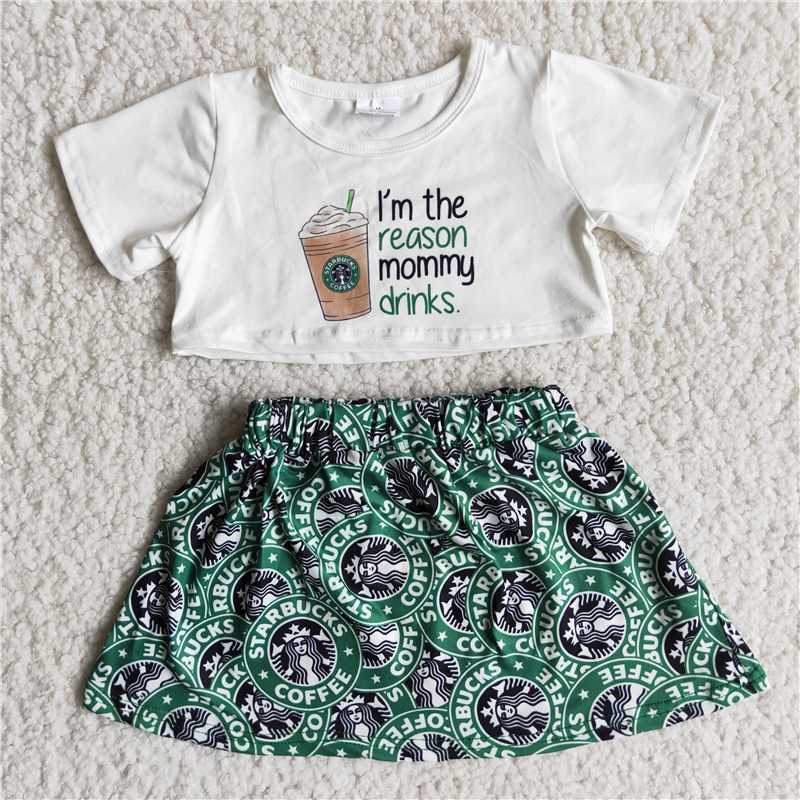 RTS NO MOQ ETA 5-7DAYS GSPO0391 Girls  short-sleeved trousers