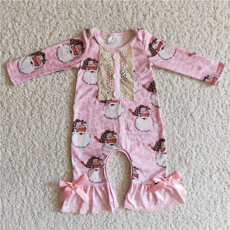 SALES  NEW Pink santa rompers
