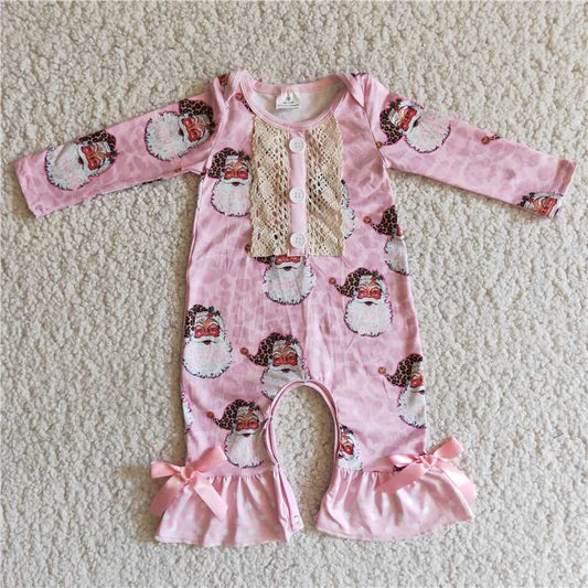 SALES  NEW Pink santa rompers