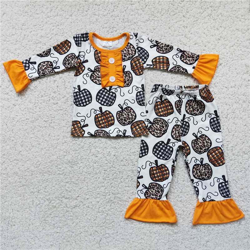 SALES  NEW   Baby girls pumpkin fall outfits