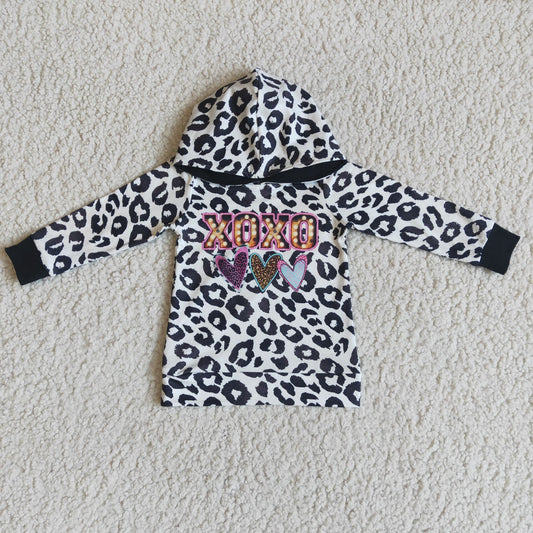 SALES  NEW Hoodie xoxo leopard tops