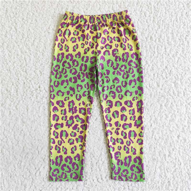 RTS NO MOQ P0016 P0015 P0013 P0014 P0012 Baby Girls Leopard Print Skinny Pants