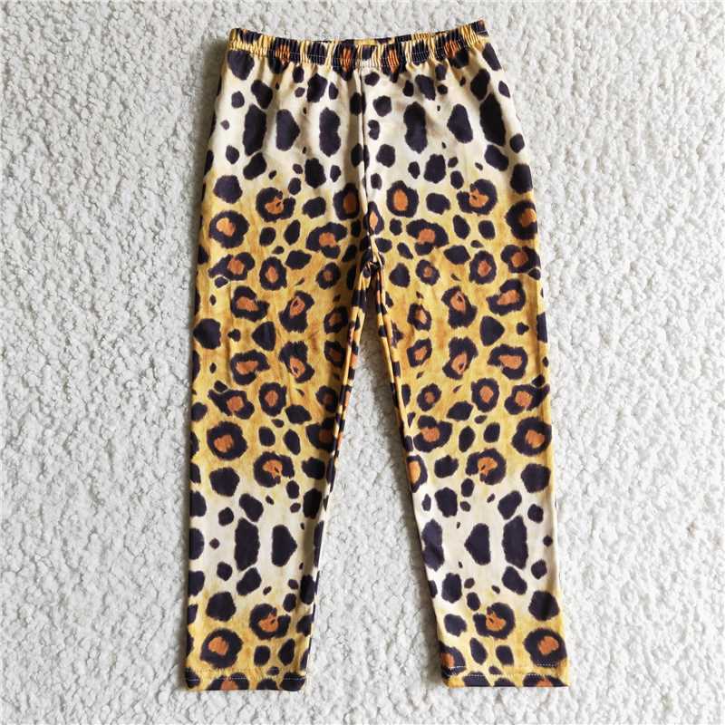 RTS NO MOQ P0016 P0015 P0013 P0014 P0012 Baby Girls Leopard Print Skinny Pants