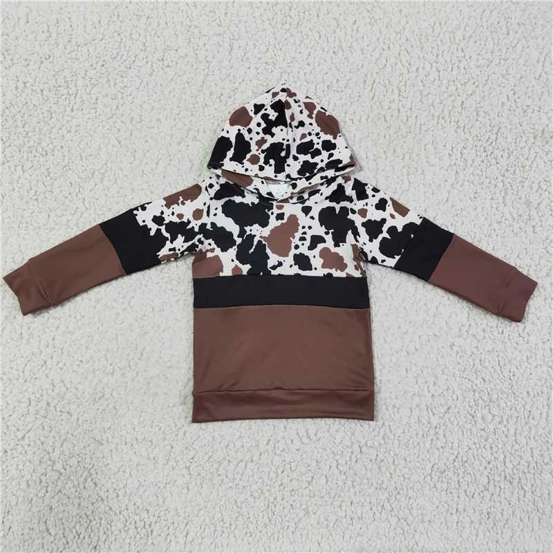 RTS NO MOQ Children's hooded long-sleeved top
