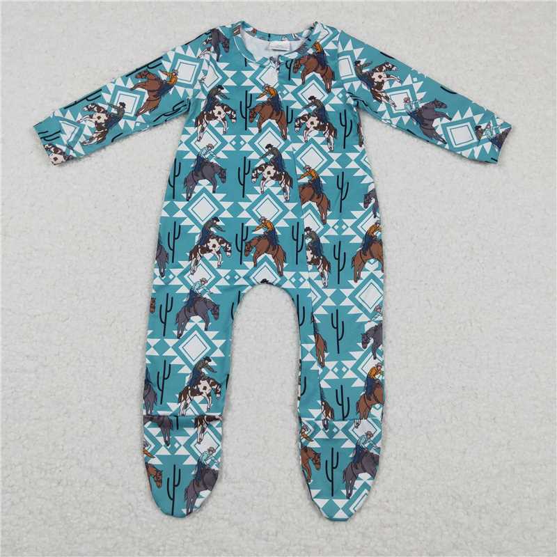 RTS NO MOQ Sibling Baby boy clothes catcus Print Fringe long sleeve Rompers