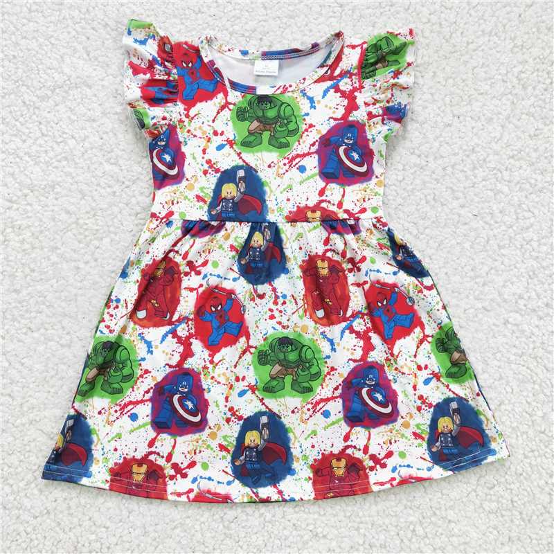 Cute Clothes 	 GSD0172 Baby Girls White knee length dresses