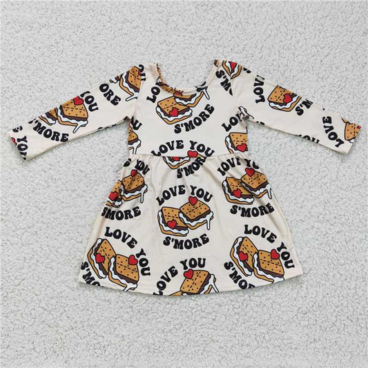 SALES NEW Baby Girls Cookie Knee-Length Dress Cute Toddler Girls Dress Children's Clothing Girls Dress