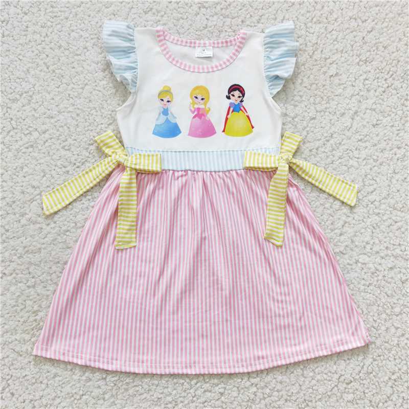 Cute Clothes GSD0176 Baby Girls Pink Knee Length Dresses