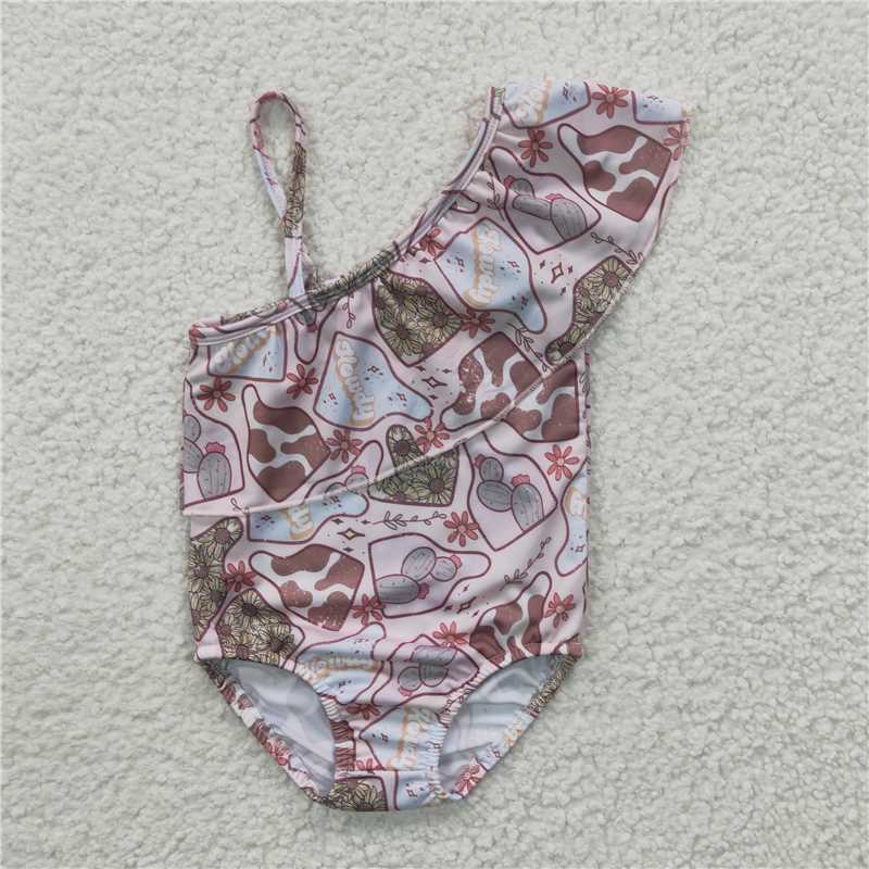 RTS NO MOQ baby girl clothes Short Skirt Set & Swimsuit