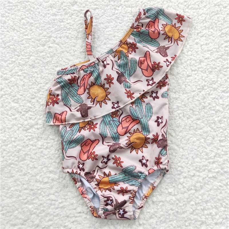 RTS NO MOQ baby girl clothes Short Skirt Set & Swimsuit