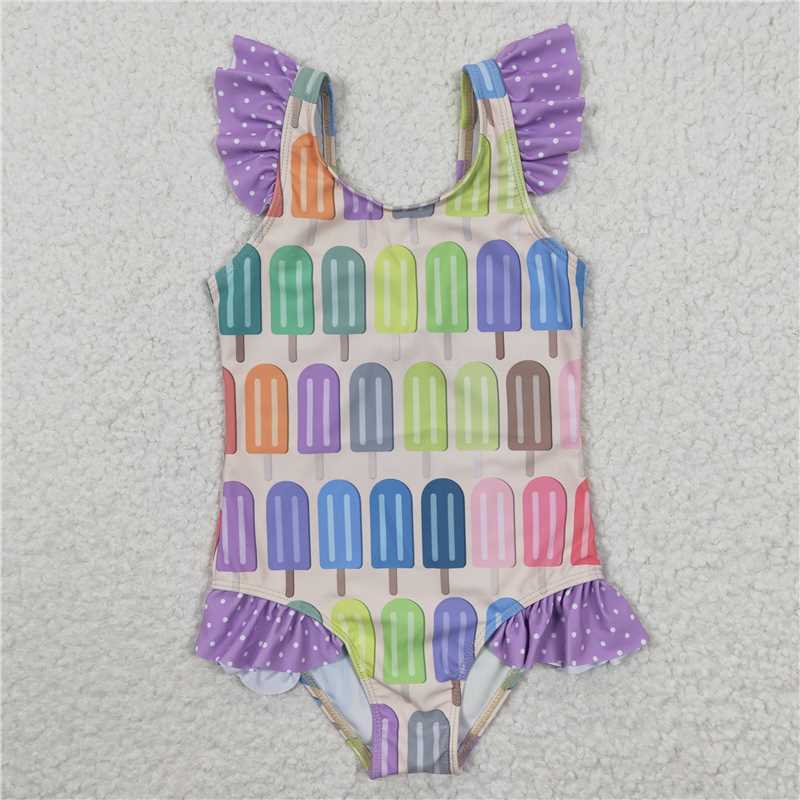 RTS NO MOQ baby girl clothes Short Skirt Set & Swimsuit