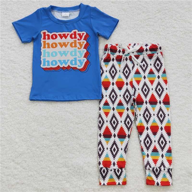 RTS NO MOQ Boys short-sleeved shirt pants clothing set