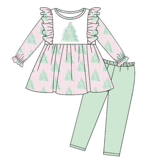 8.30 custom each style moq 5eta 4-6week Sibling Sister Christmas baby girl sets and dress and rompers match family design