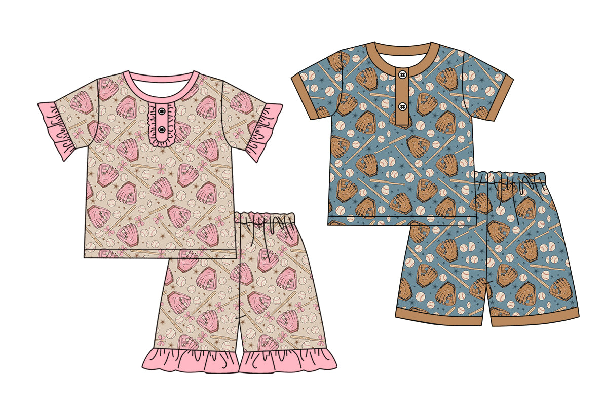 3.4 custom each style moq 5eta 4-6week Sibling Sister baby girls short sleeve set and set 7 match design