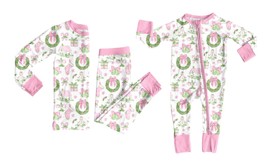 25.7.19 custom each style moq 5eta 4-6week Sibling Sister Christmas baby girl long sleeve pants sets and rompers match family design