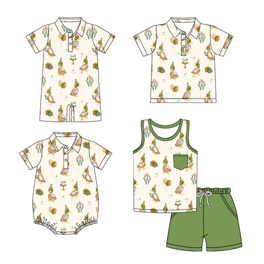 3.10 custom each style moq 5eta 4-6week Sibling Sister baby boy sets and boy rompers 1 and romper 2 and top match family design