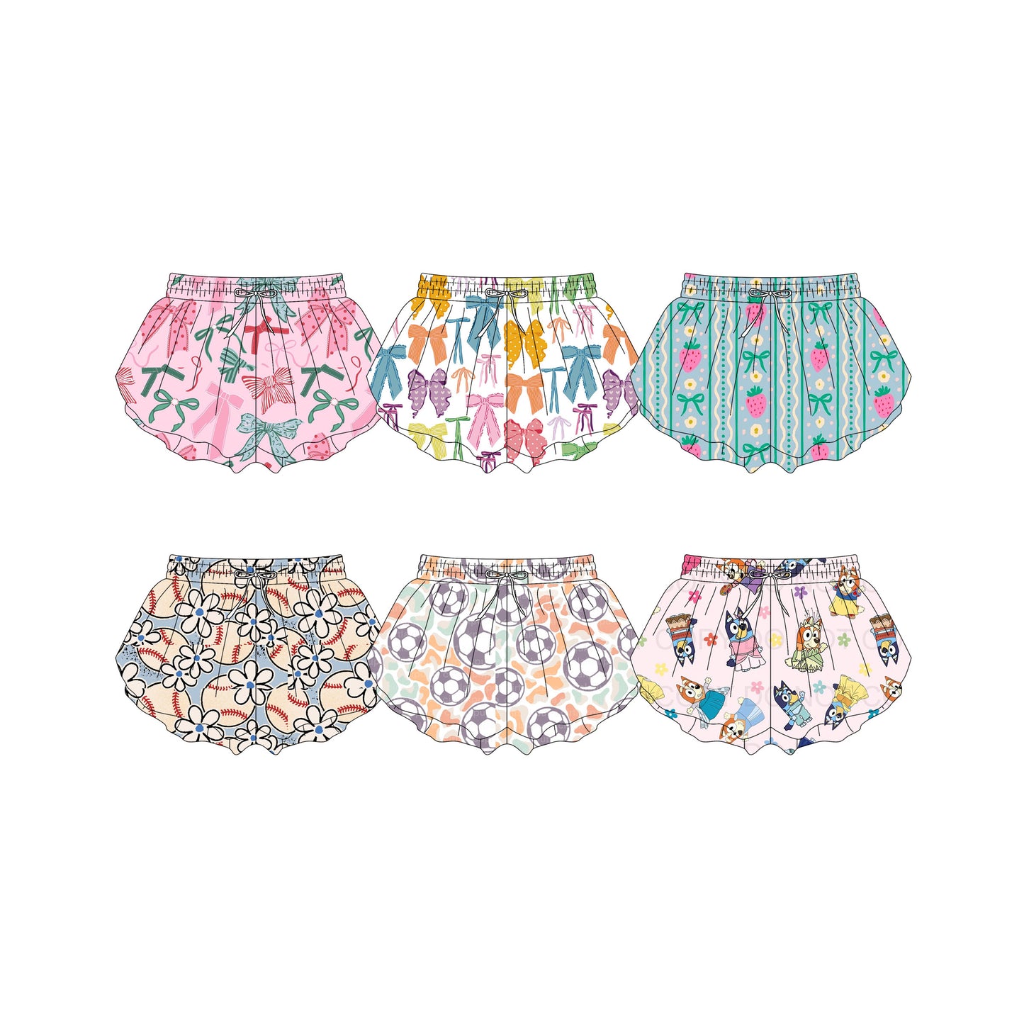 3.26 custom each style moq 5eta 4-6week Sibling Sister baby girl clothes summer shorts 1 and shorts 6 match family design