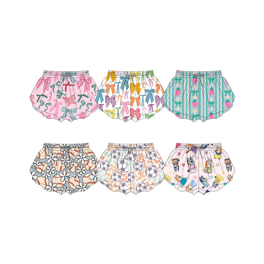 3.26 custom each style moq 5eta 4-6week Sibling Sister baby girl clothes summer shorts 1 and shorts 6 match family design