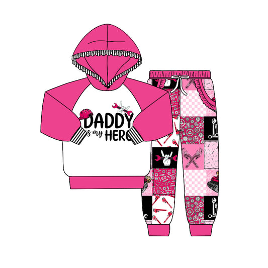 5.29 custom each style moq 5eta 4-5week deer baby girls clothes rose red hooded long sleeve  pants outfits