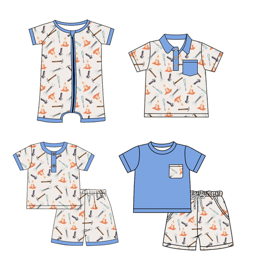 4.9 custom each style moq 5eta 4-6week Sibling Sister baby boy sets 1 and sets 2 and boy rompers and top match family design