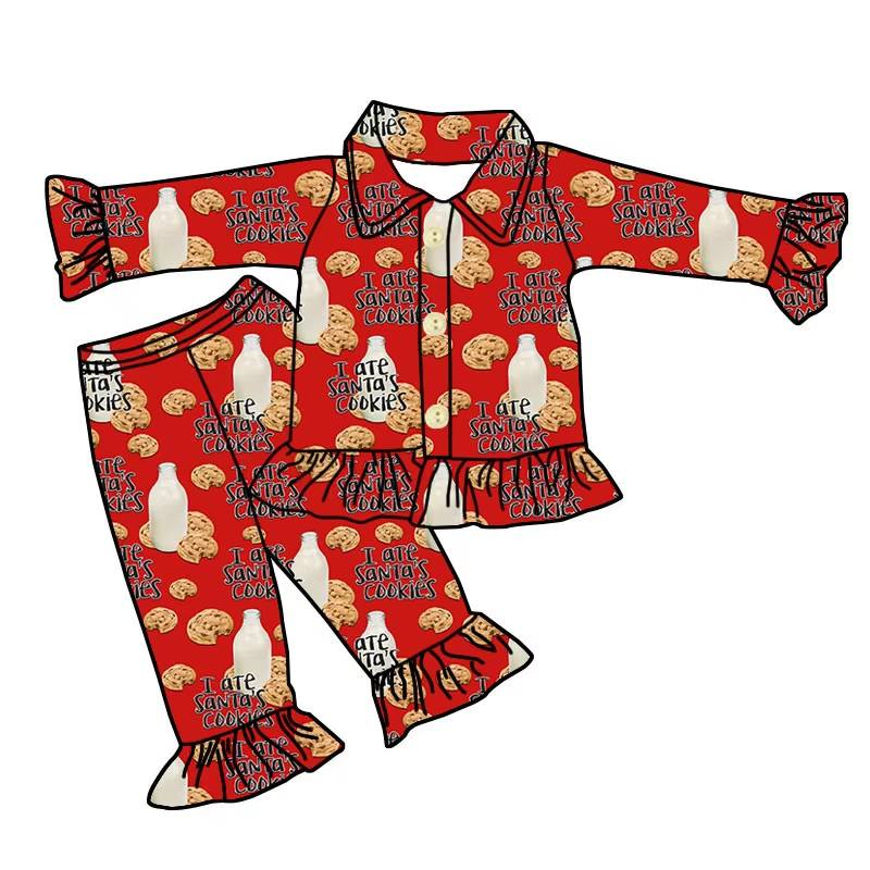 Custom moq 5 each style eta 6-7weeks baby girl clothes long sleeve pants sets -25.8.2