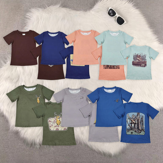 RTS NO MOQ Baby Boys summer shorts Sleeve tops
