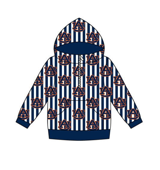 Custom moq 5 mix size milk silk summer team baby boy clothes navy blue hooded long sleeve top-25.10.27