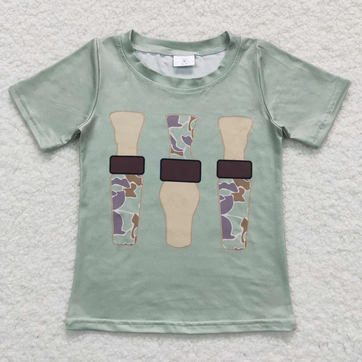 RTS NO MOQ baby girl clothes short-sleeved tops