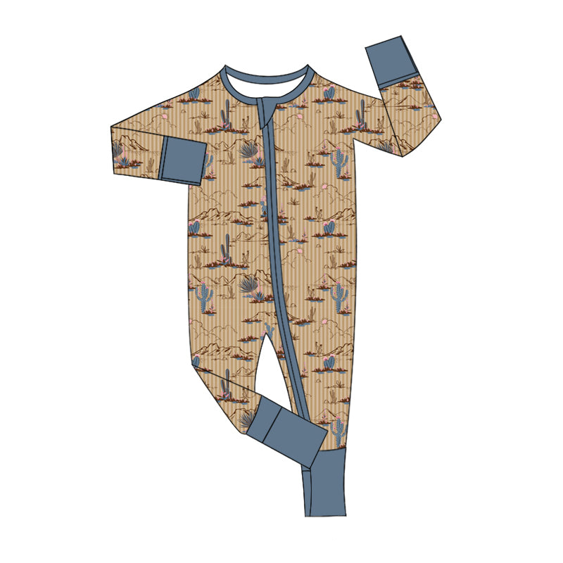 8.31 custom each style moq 5eta 4-6week Sibling Sister catcus baby boy sets and rompers match family design