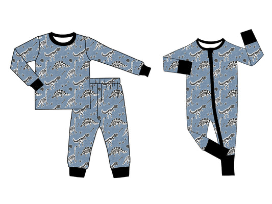 25.5.7 custom each style moq 5eta 4-6week Sibling Sisters dinosaur baby boy long sleeve pants sets and rompers match family design