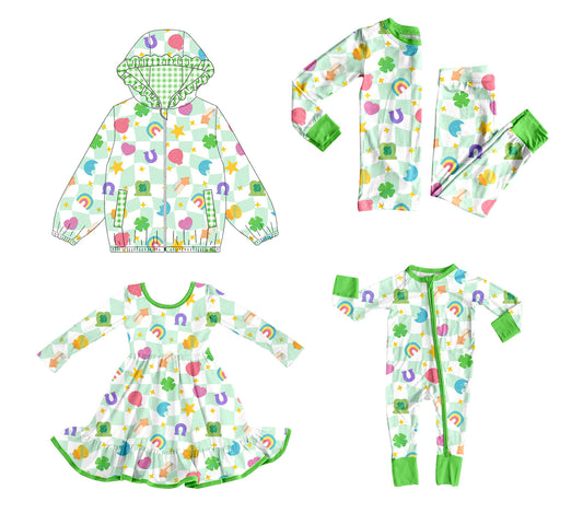 25.9.4 custom each style moq 5 eta 4-6week Sibling Sisters baby girl long sleeve pants sets and romper and dress and hooded top match family design