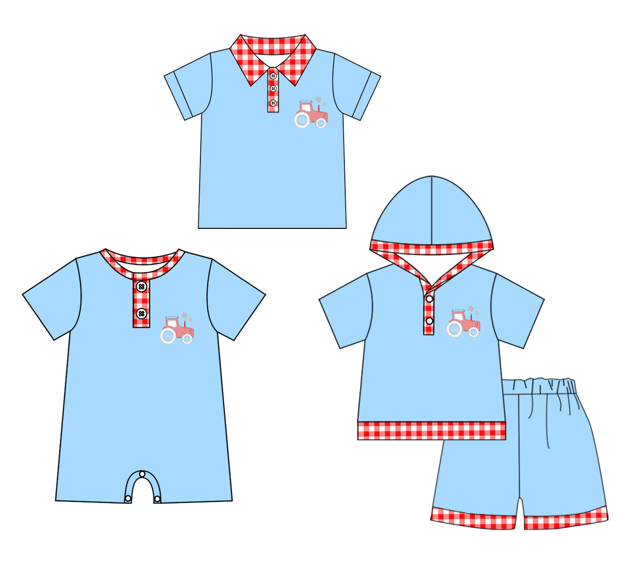 11.30 custom each style moq 5eta 4-6week Sibling Sister bus baby boy short sleeve shorts sets and boy romper and top match design