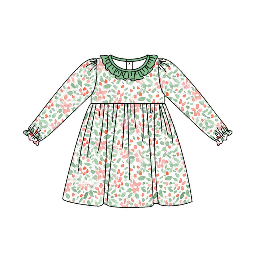 6.12 custom each style moq 5eta 4-6week Sibling Sister light green  baby girls sets and dress and baby romper match family design
