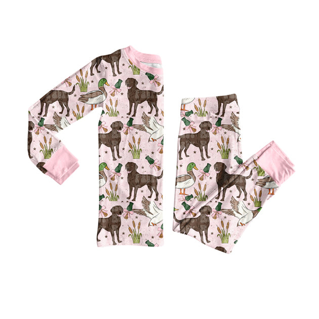 25.8.28 custom each style moq 5eta 4-6week Sibling Sisters puppy duck baby girl clothes long sleeve pants sets and romper match family design