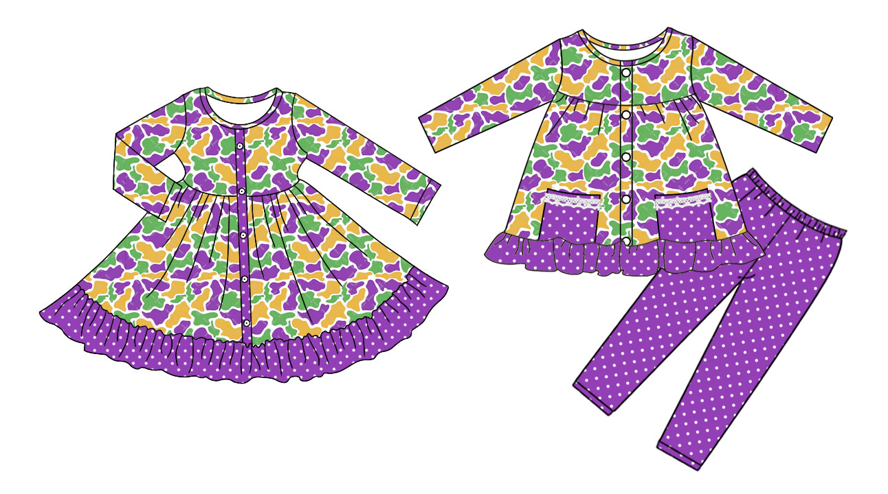 25.9.11 custom each style moq 5eta 4-6week Sibling Sister baby girl long sleeve pants sets and dress match family design