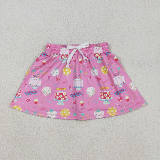 12/18m-14/16t RTS NO MOQ（In Stock ) Cake heart pink yoga skirt