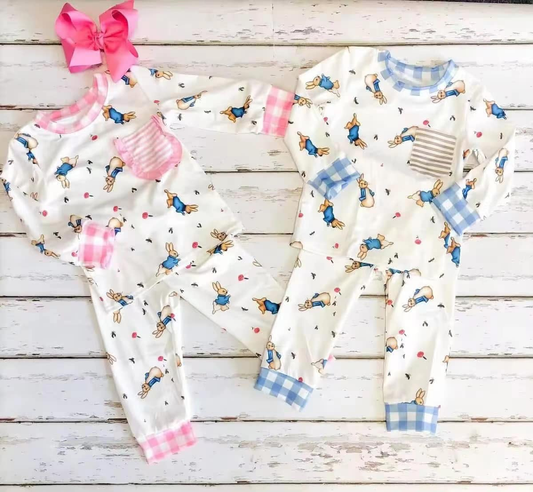 RTS NO MOQ Baby Boys Clothes Easter long-sleeved pants set