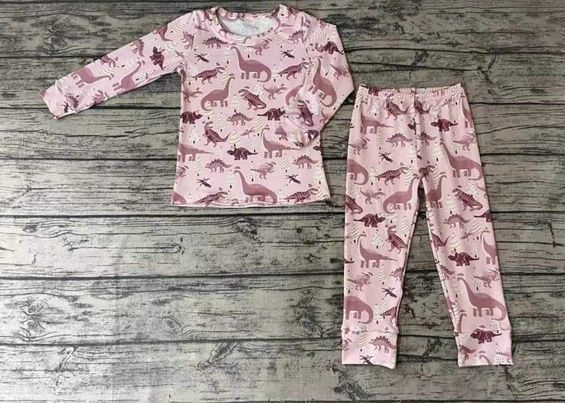 pre order pink dinosaur outfits