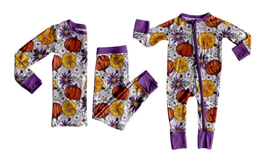 25.7.21 custom each style moq 5eta 4-6week Sibling Sister pumpkin baby boy long sleeve pants sets and rompers match family design