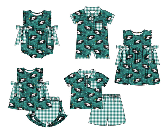 11.14 custom each style moq 5eta 4-6week Sibling Sister duck baby girl short sleeve shorts sets and sets 2 and girls romper and boy romper and dress match design