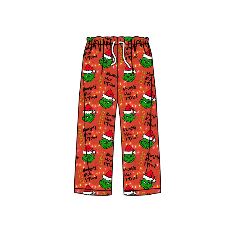 5.31 custom each style moq 5eta 4-6week Sibling Sister christmas red girls outfits and dress and aldult pants match family design