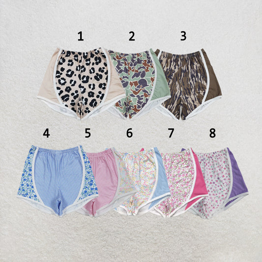RTS NO MOQ Sibling milk silk Baby Girls Elastic Waist Summer Shorts