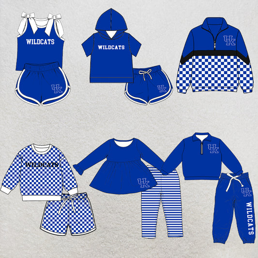custom moq 5 mix size XY070405 Baby Kids Blue Top And Pants Casual Fashion Outfit Set