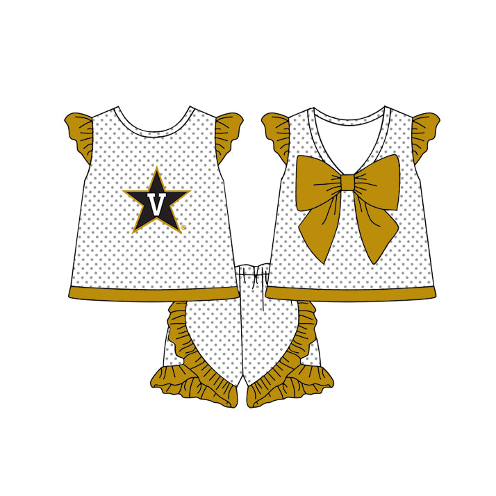 Custom moq 5 mix size milk silk summer teams Girls Long Sleeve Top Matching Short Sleeve Set Boys Tops