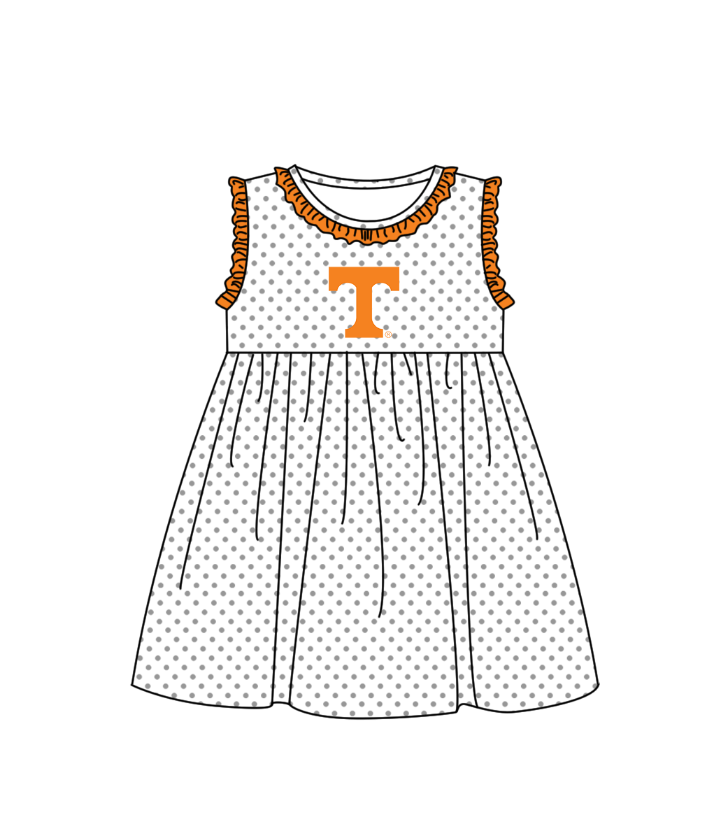 Custom moq 5 mix size milk silk summer teams Orange Polka Dot Baby Romper Set Short-Sleeved Thong Dress for Girls And Short-Sleeved Shorts for Boys Cute Baby Outfit Combination