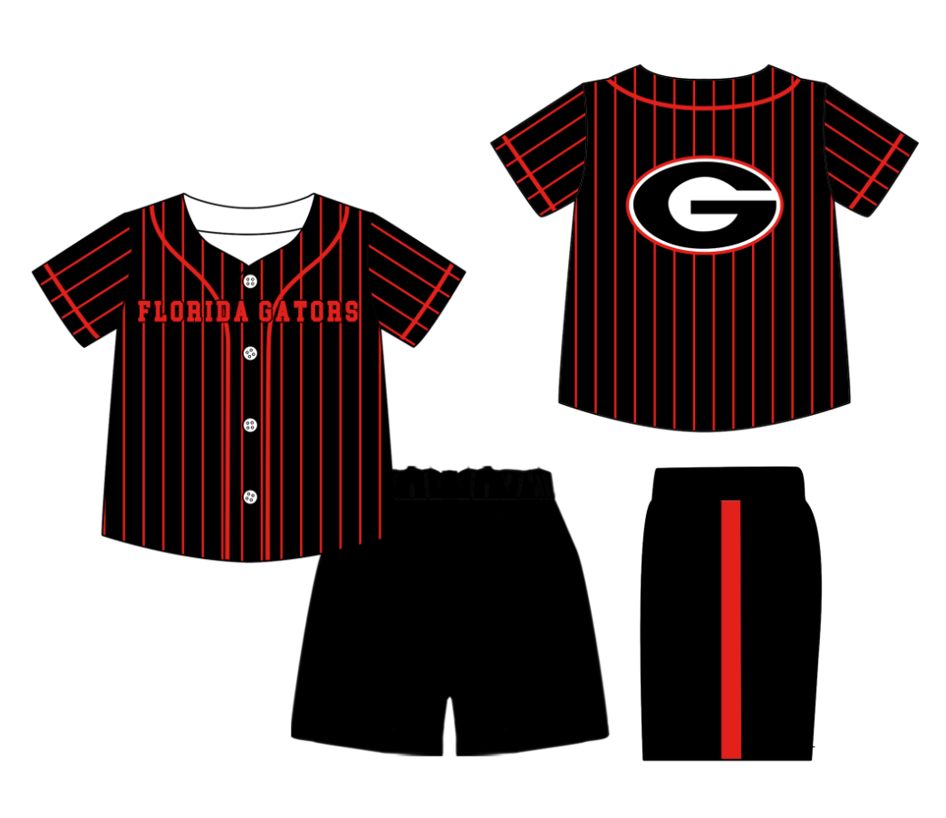 Custom moq 3 or 5 mix size milk silk summer teams baby boy clothes black short sleeve shorts sets-26.1.19