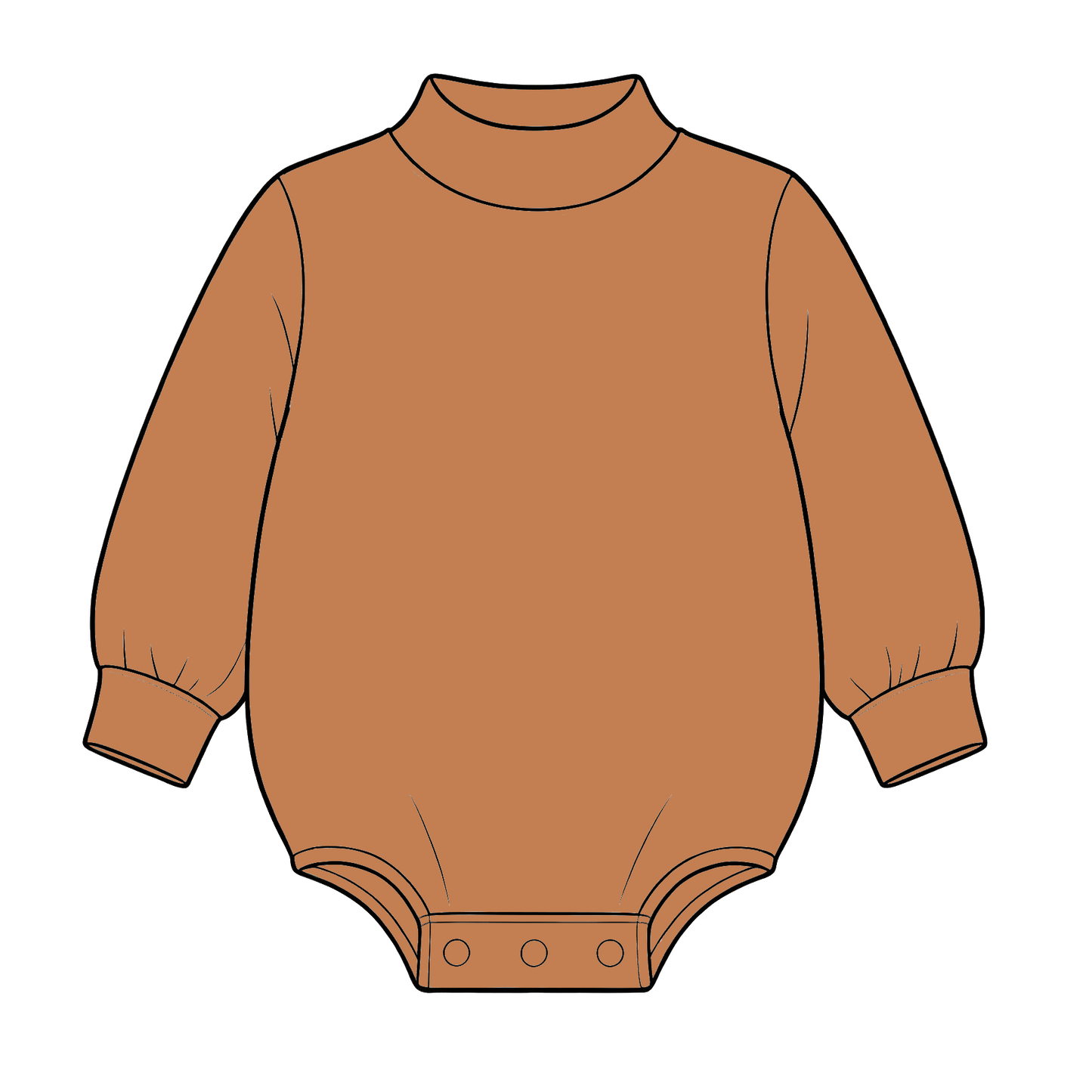 custom moq 5 mix size High Neck Baby Kids Solid Mock Neck Long Sleeve Bubble Romper
