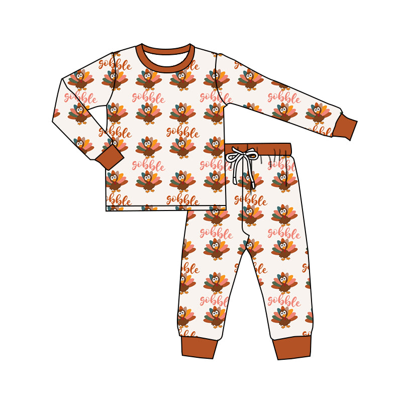 5.22custom each style moq 5eta 4-5week Sibling Sister thanksgiving day turkey boys and girl outfits and baby romper and aldult shorts match family design